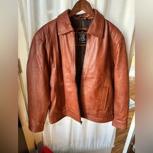 Men’s leather jacket size medium